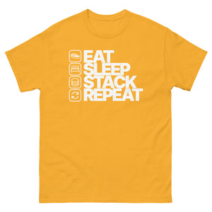 Eat Sleep Stack Repeat Men's Shirt - view 13
