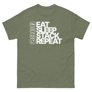 Eat Sleep Stack Repeat Men's Shirt - view 10