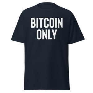 Classic Bitcoin Only Tee - side view
