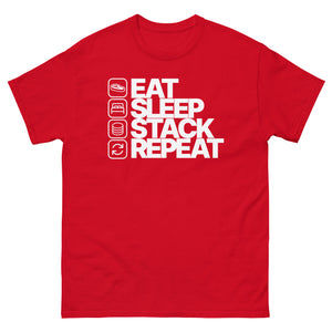 Eat Sleep Stack Repeat Men's Shirt - view 6