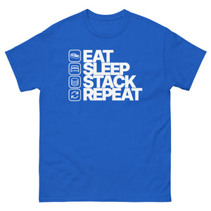 Eat Sleep Stack Repeat Men's Shirt - view 9