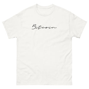 Bitcoin Signature Men's Tee - detail view