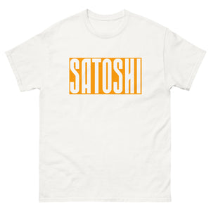 Orange Satoshi Men's Tee - back view