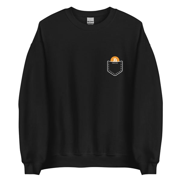 Pocket Bitcoin Sweatshirt - front view