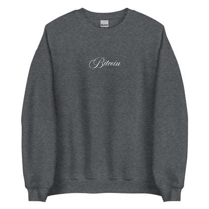 Cursive Bitcoin Sweatshirt