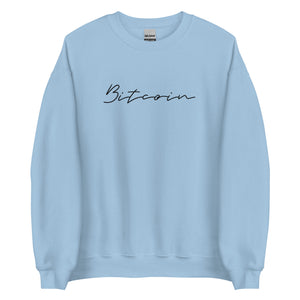 Bitcoin Signature Sweatshirt - lifestyle view