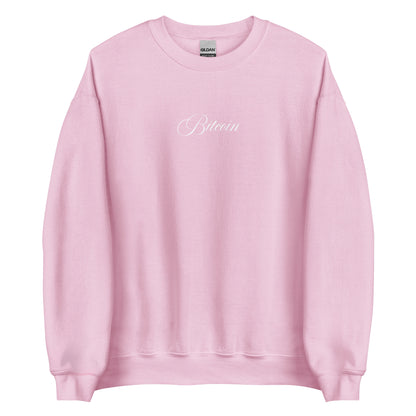 Cursive Bitcoin Sweatshirt