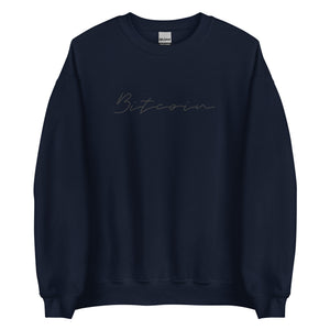 Bitcoin Signature Sweatshirt - detail view
