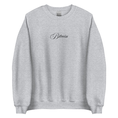 Cursive Bitcoin Sweatshirt