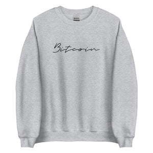 Bitcoin Signature Sweatshirt - front view