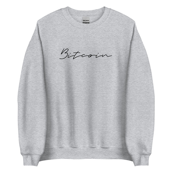 Bitcoin Signature Sweatshirt - front view