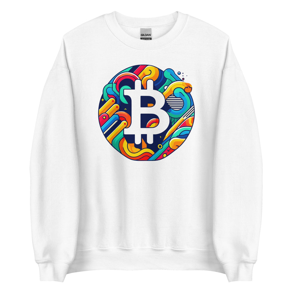 Abstract Bitcoin Sweatshirt - front view