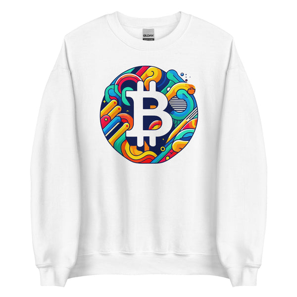 Abstract Bitcoin Sweatshirt - front view