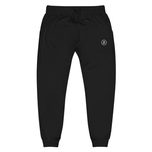 Bitcoin Fleece Sweatpants - back view