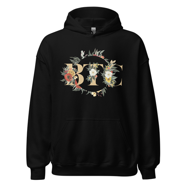 Floral BTC Hoodie - front view