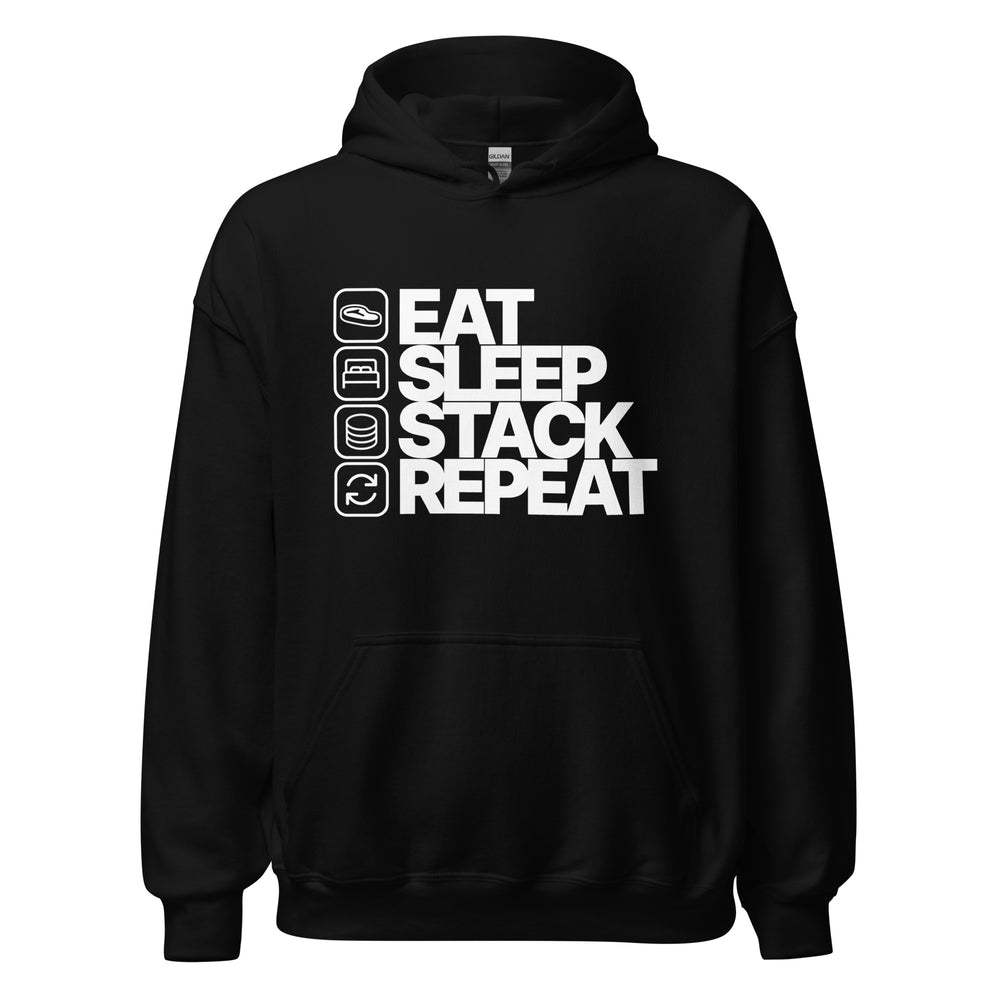 Eat. Sleep. Stack. Repeat. Hoodie
