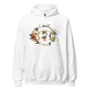 Floral BTC Hoodie - back view