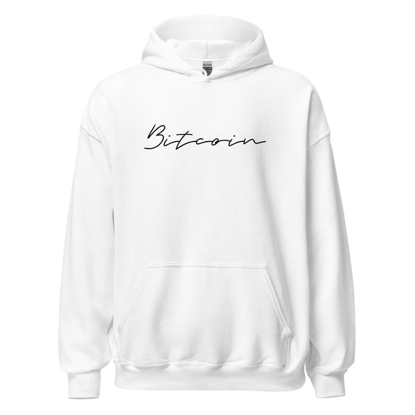 Bitcoin Signature Hoodie - lifestyle view