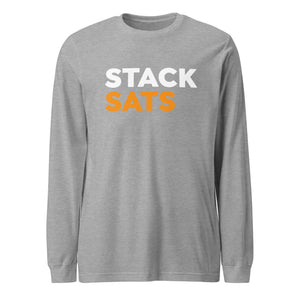 Stack Sats Long Sleeve Tee - detail view