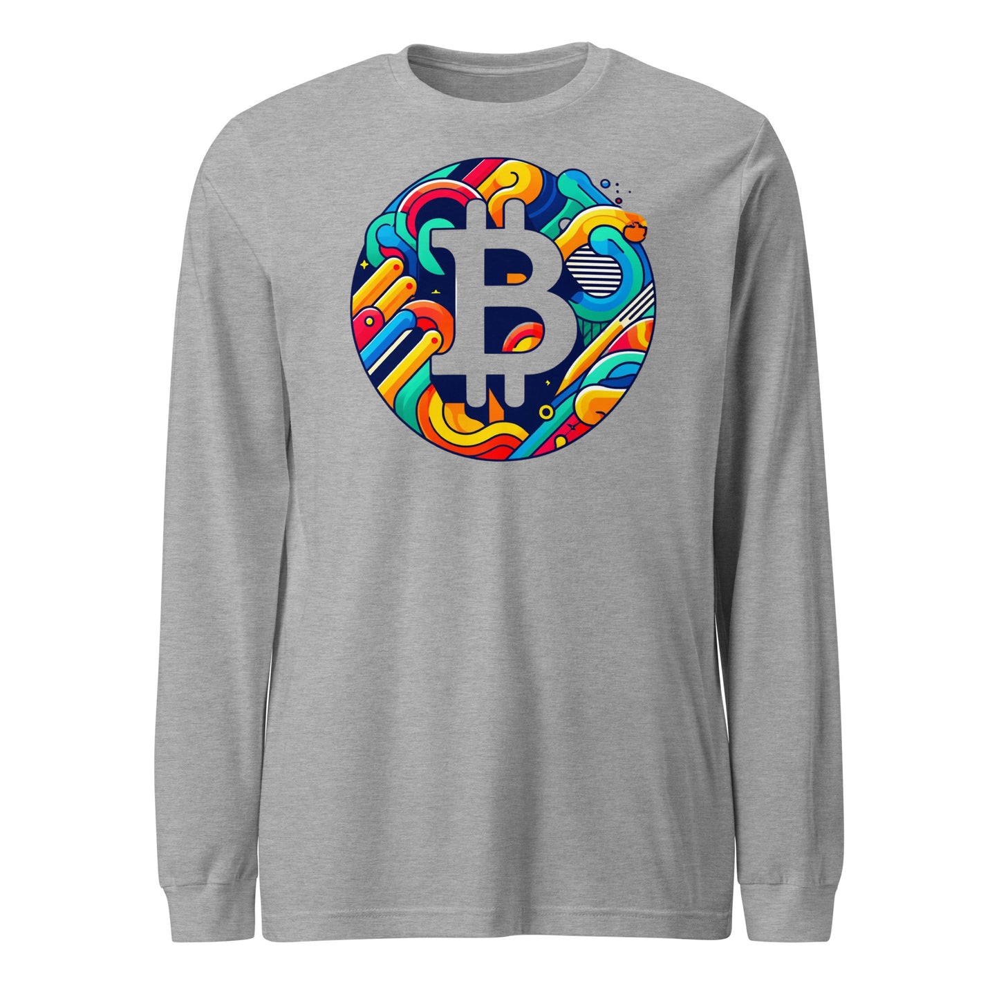 Abstract Bitcoin Long Sleeve Tee