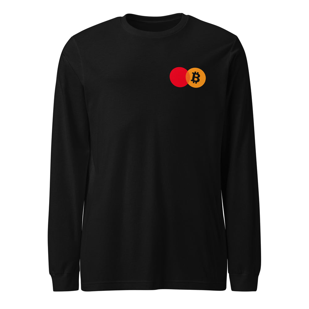 Bitcoin Payment Rails Long Sleeve Tee - front view