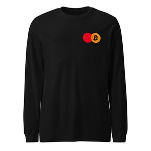Bitcoin Payment Rails Long Sleeve Tee - front view