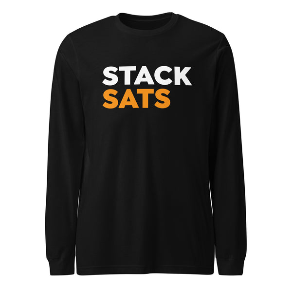 Stack Sats Long Sleeve Tee - front view