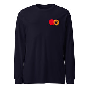 Bitcoin Payment Rails Long Sleeve Tee - back view