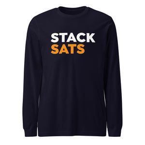 Stack Sats Long Sleeve Tee - back view