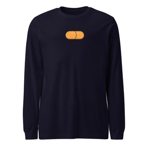 Orange Pill Long Sleeve Tee - back view