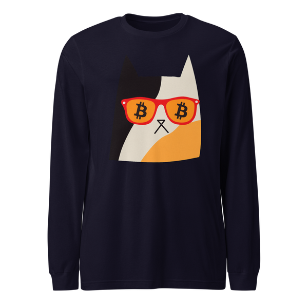 Bitcoin Cat Eyes Long Sleeve