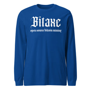 Bitaxe OSBM Long Sleeve Tee - lifestyle view