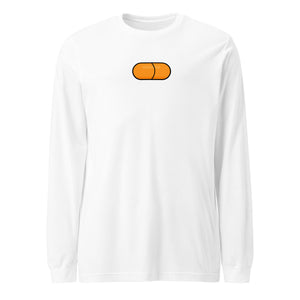 Orange Pill Long Sleeve Tee - side view