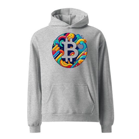 Abstract Bitcoin Oversized Hoodie