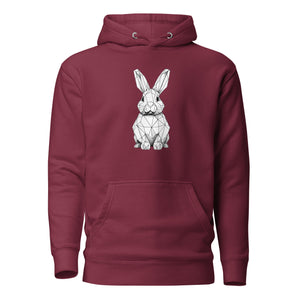 White The White Rabbit Hoodie - detail view