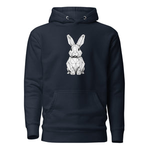 White The White Rabbit Hoodie - front view