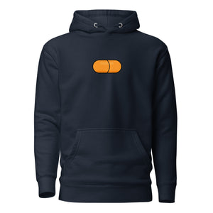 The Orange Pill Hoodie - detail view