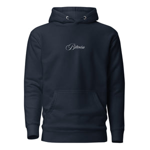 Cursive Bitcoin Hoodie - front view