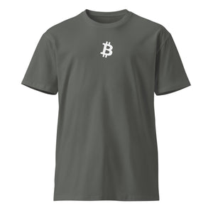 Stay Humble Stack Sats - Cotton Tee - lifestyle view