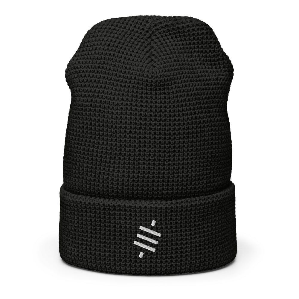 Satoshi Waffle Beanie - front view