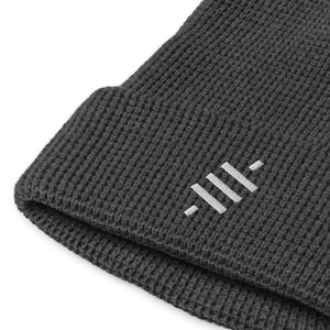 Satoshi Waffle Beanie - side view
