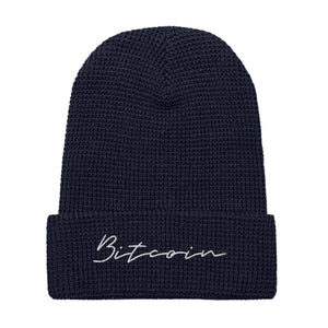 Cursive Waffle Beanie - detail view
