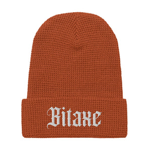 Bitaxe Waffle Beanie - side view