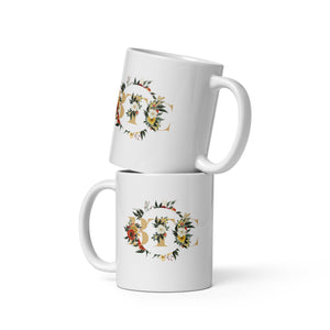 Floral BTC Mug - back view