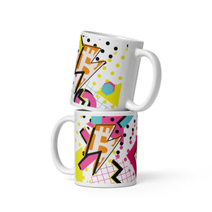 90's Lightning Mug - back view