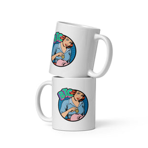 Bitcoin Piggy Bank Mug - front view