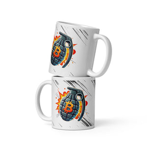 Bitcoin Grenade Mug - back view