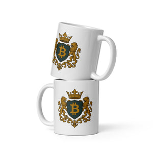 Bitcoin Crest Mug - back view