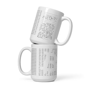 Bitcoin Genesis Mug - front view