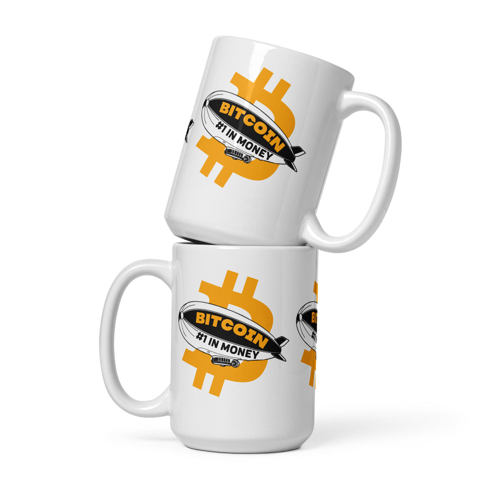 #1 In Money Bitcoin Mug - front view